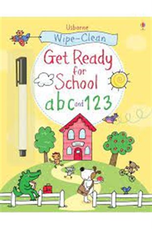 Usborne Wipe - Clean Get Ready for School ABC and 123